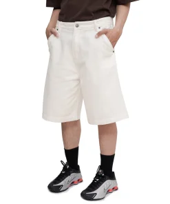 DENIM JORTS * cream